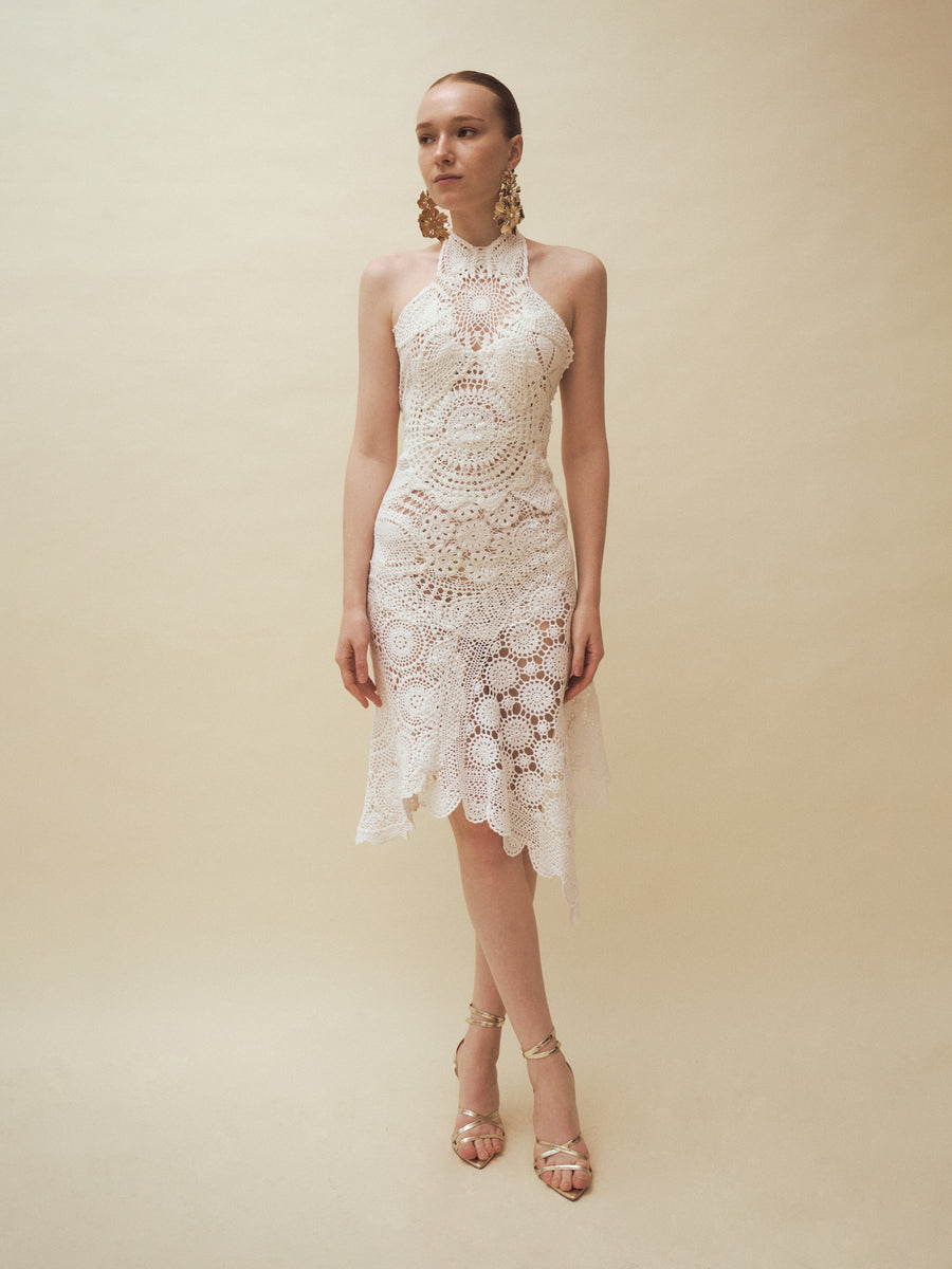 MERCEDES Halter Dress