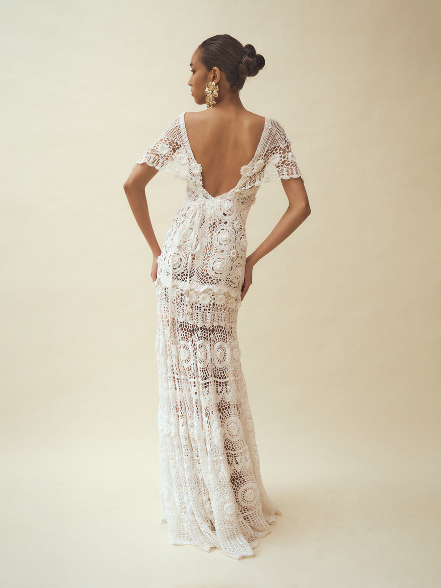 ADELINA Crochet Gown