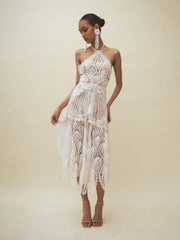 REMEDIOS Halter Midi Dress