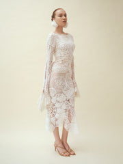 JOSEFINA Long-sleeved Midi dress