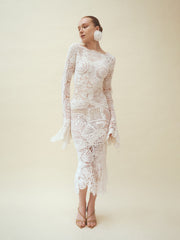 JOSEFINA Long-sleeved Midi dress