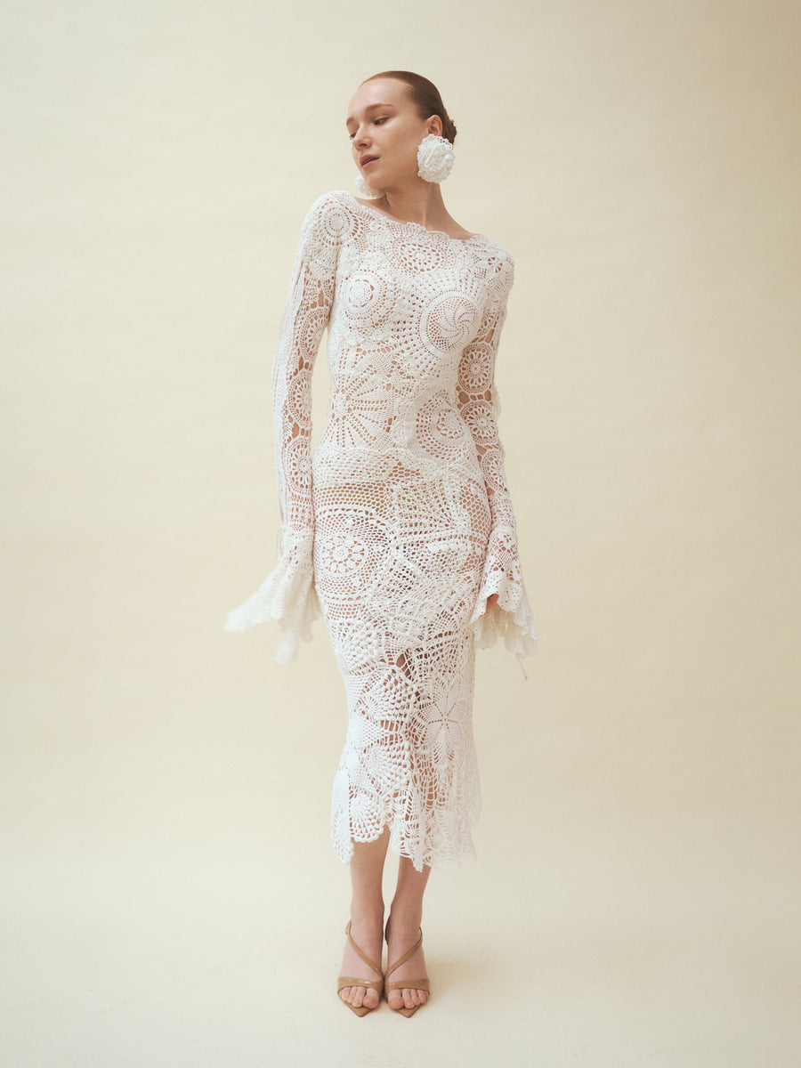 JOSEFINA Long-sleeved Midi dress