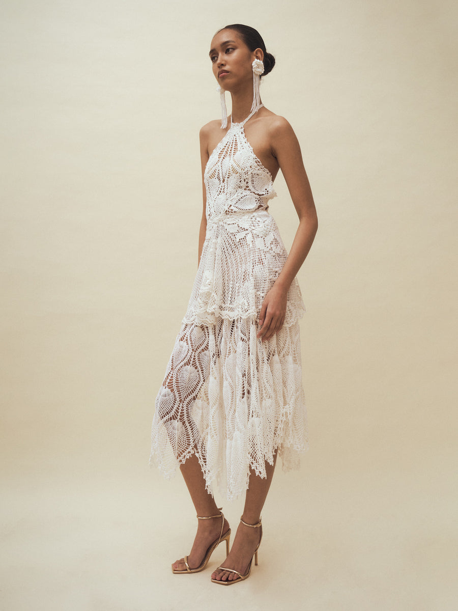 REMEDIOS Halter Midi Dress