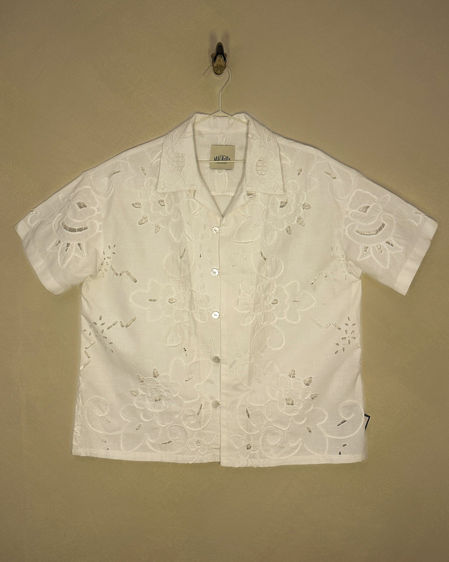 CRISANTO Lace Tablecloth Shirt
