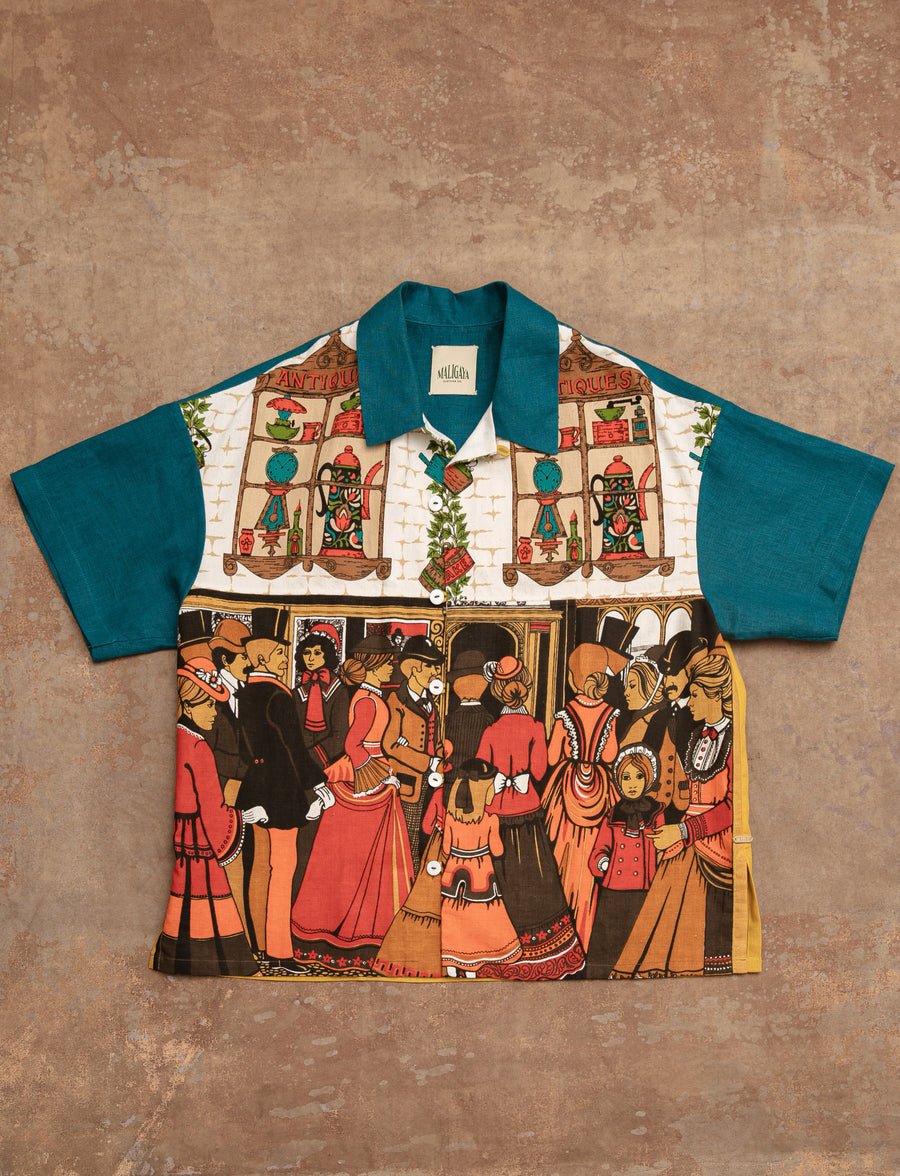 ANTIQUES Postcard Shirt