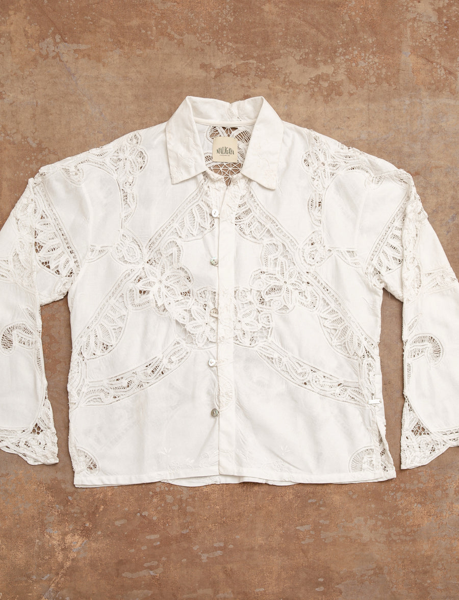 AGAPITO Lace Tablecloth Shirt