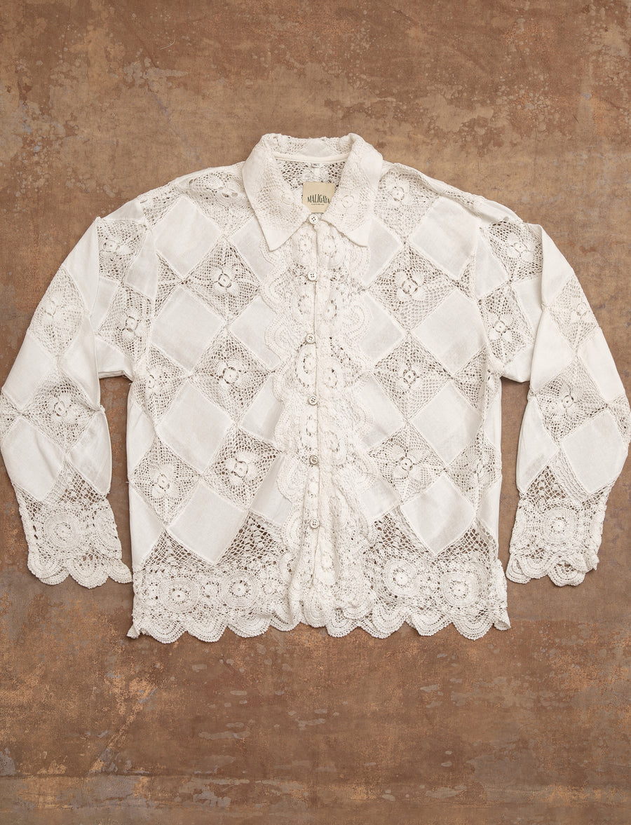 CLAUDIO Lace Tablecloth Shirt