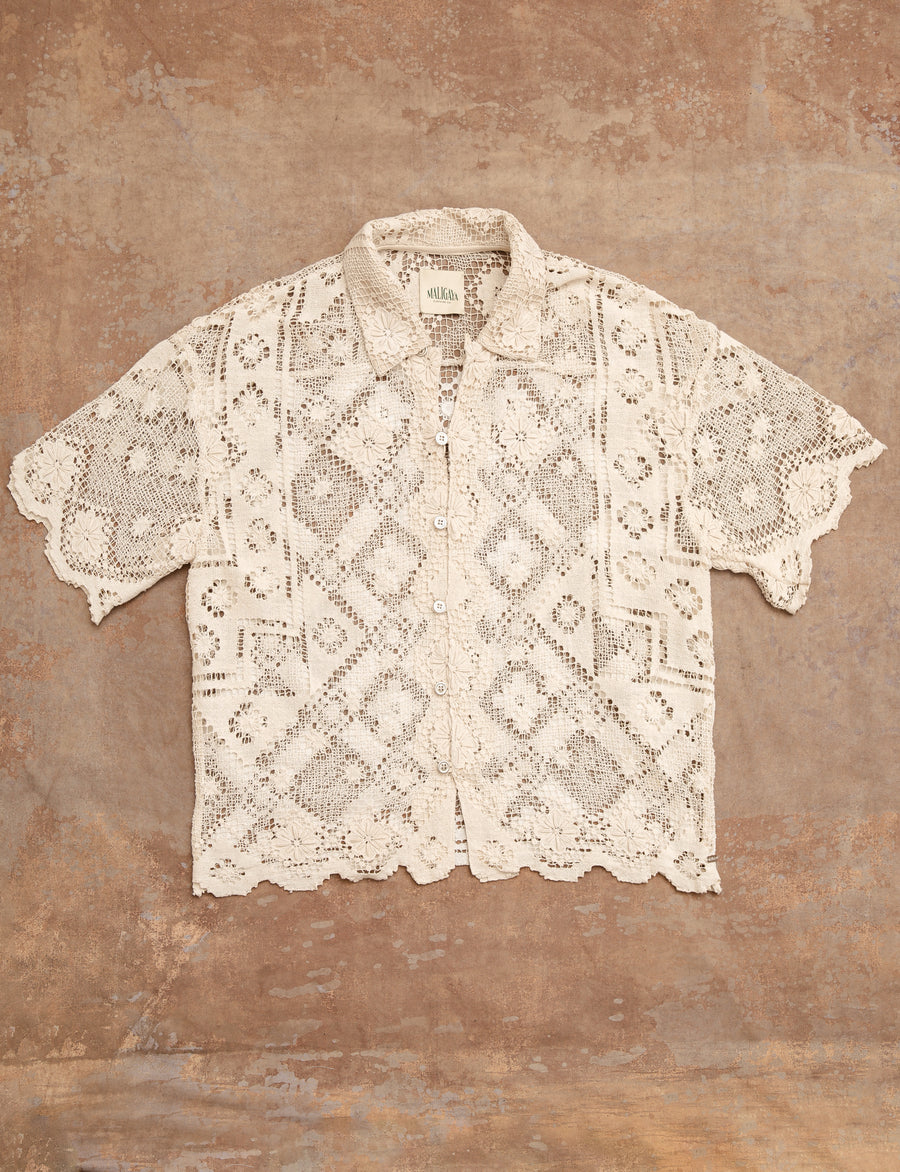 NICHOLAS Lace Tablecloth Shirt