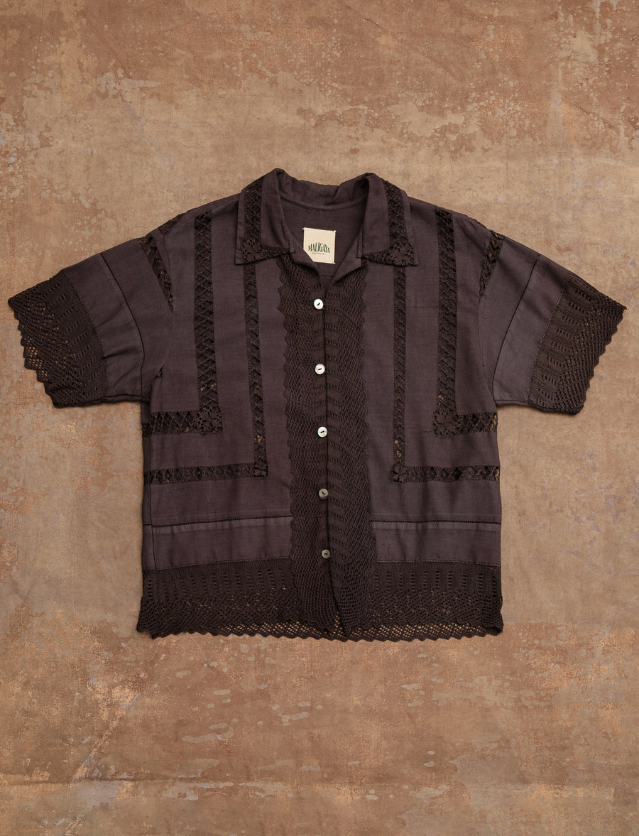 BASILIO Lace Tablecloth Shirt