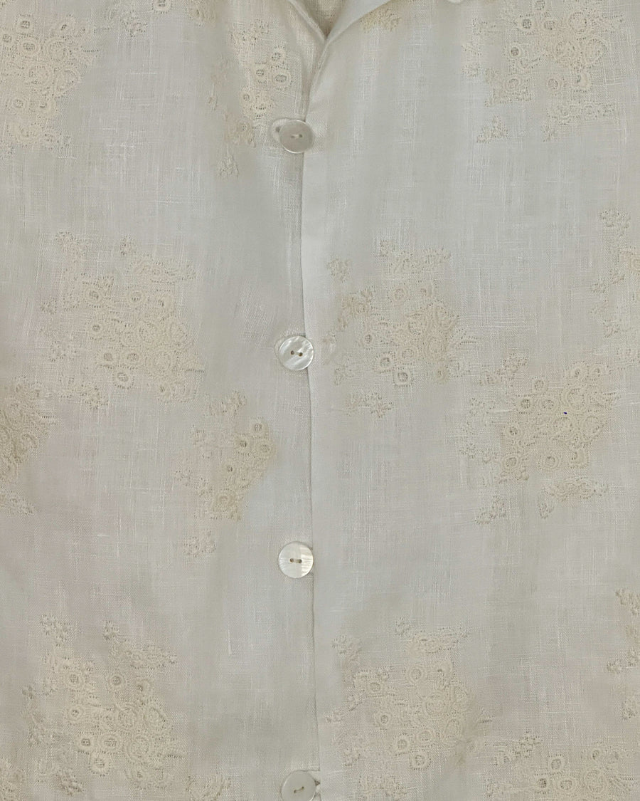 MOLAVE Flora Linen Shirt