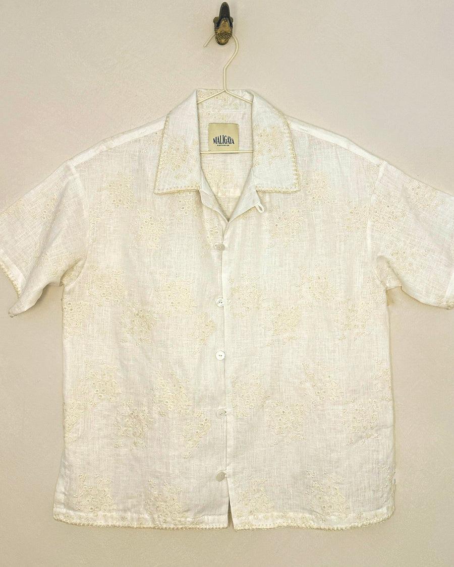 MOLAVE Flora Linen Shirt