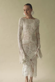 JOSEFINA Long-sleeved Midi dress